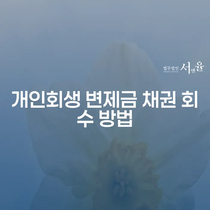 개인회생 변제금 채권 회수 방법, 어떻게 해야 할까요?