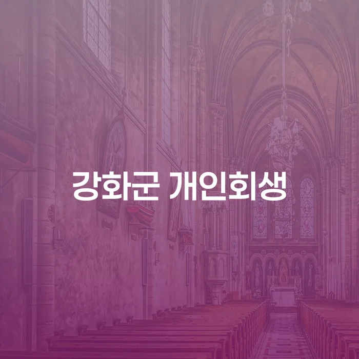 강화군에서 개인회생과 부인권 소송의 관계는 무엇일까요?